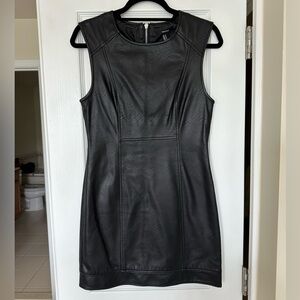 Forever 21 Black Faux Leather Dress